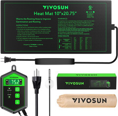 Tapete termico para semillas con termostato digital para jardin de invernadero