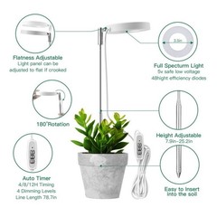 2PK KENOME LED Grow Light with Full Spectrum for Indoor Plants Height Adjustable