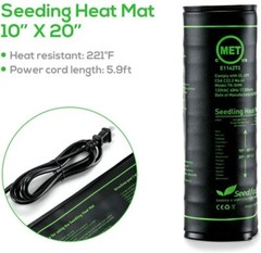 New Seedling Heat Mat with 50℉~108℉ Digital Thermostat Controller Heating Pad