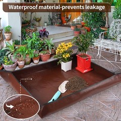 Elegant Large Repotting Mat – 39.5″ x 31.5″ for Stylish Indoor Gardening
