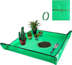 Extra Large Waterproof Potting Mat for Indoor Plants Transplanting and Dirt Cont