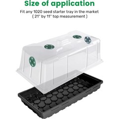 10 Pack Humidity Dome 7″ Tall Extra Strength, 1020 Growing Trays Cover