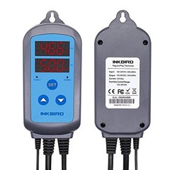 Humidity Controller for Greenhouse – Dual Stage Humidistat, Pre-Wired Outlet, Id