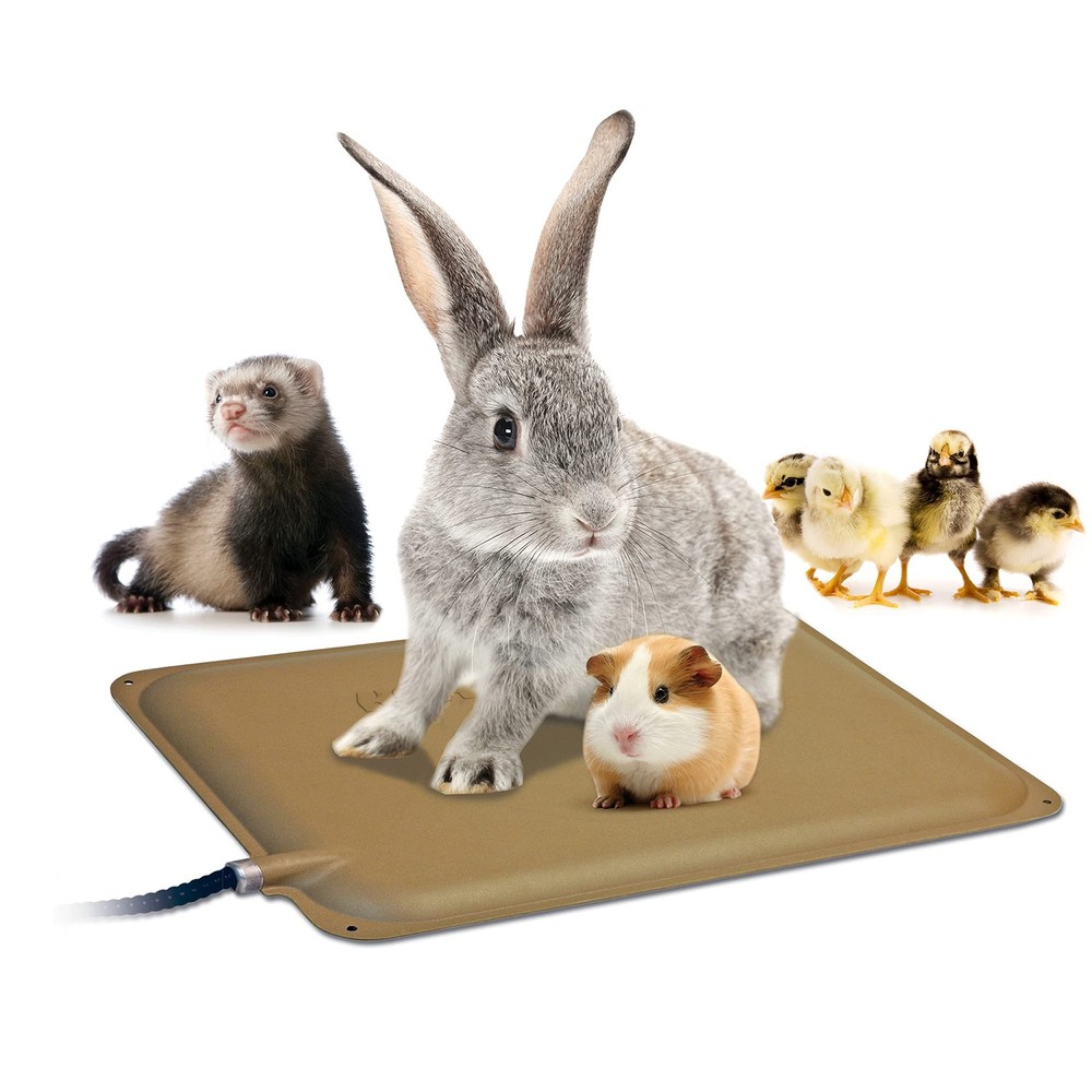 K&H Pet Products Small Animal Outdoor Heated Pad, Petite 9 X 12 Inches, Tan