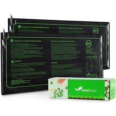 2 Pack Seedling Heat Mat Waterproof Germination Station Warm Hydroponic