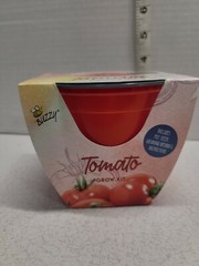 Buzzy Tomato Seeds Grow Kit Non GMO Starter Seedlings Plastic Pot New Unopened