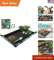 Extra Large Repotting Mat for Indoor Plant Transplanting and Mess Control 43….