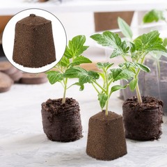 10Pcs Nutrient Peat Blocks for Fast Soilless Plant Growth and Transplanting