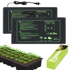 Seedling Heat Mat 2 Pack Heat Mats for Seed Starting Plants Indoor Growing Ga…