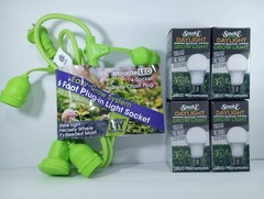 Smokephonics easy grow system 4socket Ledready String Lighting Green W/ bulbs.