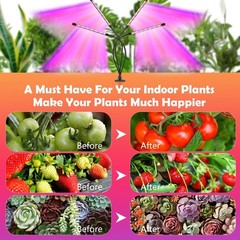 Grow Lights for Indoor Plants,80 LED Plant Lights with Full Spectrum & Red Bl…