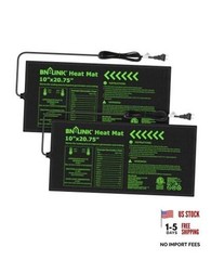 Durable Seedling Heat Mat for Seed Starting 10″ x 20.75″, 2 Pack 10×20 2 Pack
