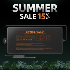 Spider Farmer 20″/48″ Seedling Heat Mat Digital Thermostat Combo Set Hydroponics