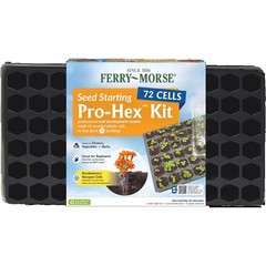 Reusable Plastic Seed Starting Tray with 72 Cells for Plant Germination and