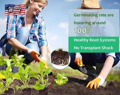 Handheld Soil Blocker Tool Kit – 4 Cell Heavy Duty 2 Inch Seed Starter Soil Bloc