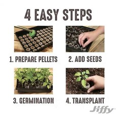 Jiffy J372PROGS Professional Greenhouse Kit, 11 x 22 In. Tray, 72 Pellets –