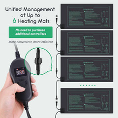 10 In. X 20.75 In. Seed Starter Heating Mat with Digital Thermostat Controller f