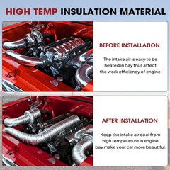 High-Temp 190 Mil Aluminum Foil Heat Shield Mat, 2300℉ Insulation Sheet, 12″x24