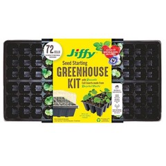 Jiffy T72HST-14 72-Cells Waterproof Greenhouse Seed Starter Kit with Superthrive