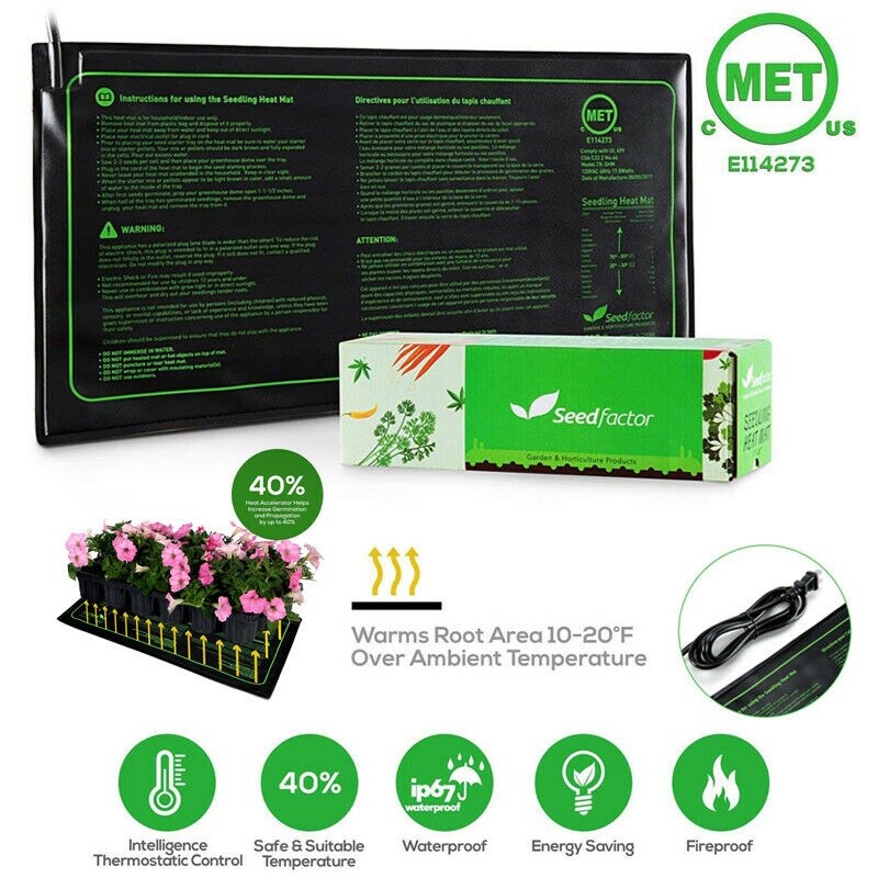 Seedling Heat Mat Seed factor Germination Pad Mat with Thermostat Controller