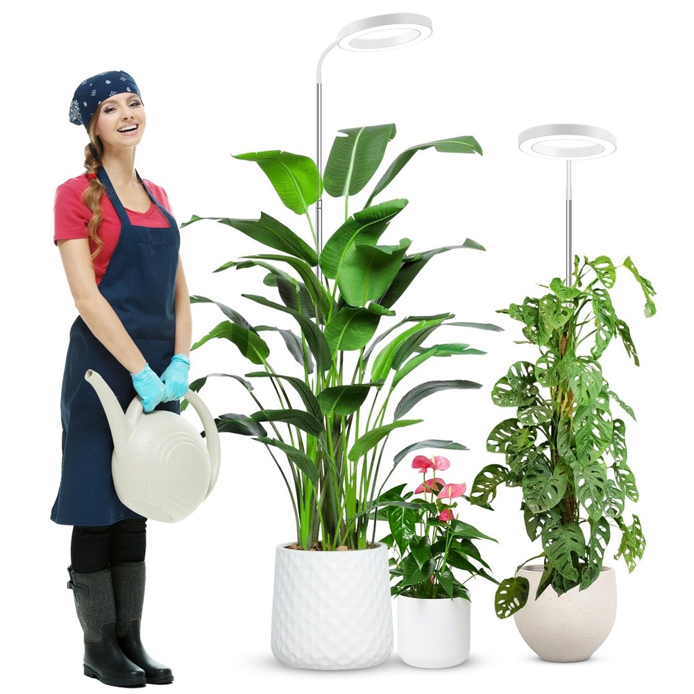 wolezek Grow Lights for Indoor Plants Full Spectrum, 80 LEDs 3 Colors Grow Li…