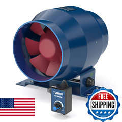 Turbro Airsupply Es4 4 Inch Inline Duct Fan Solid Metal Case 195 Cfm Quiet Vent