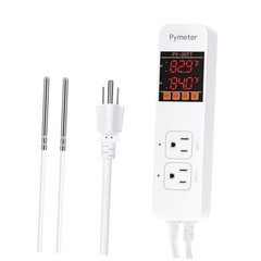 Digital Temperature Controller Dual Probe Reptile Thermostat PY-20TT-10A