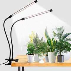 GooingTop LED Grow Light,6000K Full Spectrum Clip Plant 50 Watts, Black