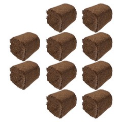 10Pcs Durable Peat-Based Nutrient Blocks for Indoor Plant Soilless Cultivation