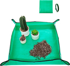 Potting Mat for Indoor Plant Transplanting, 29.5″ X29.5″ Waterproof Repotting Ma