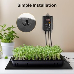 Digital Thermostat Temperature Controller for Heat Mats, 1000W ETL Listed – Pr