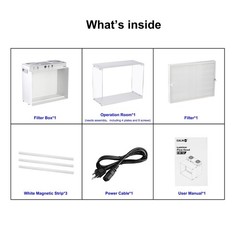 HEPA H12 Laminar Flow Hood 17″x13″ （ HEPA 12 Filter Included）,FFU,