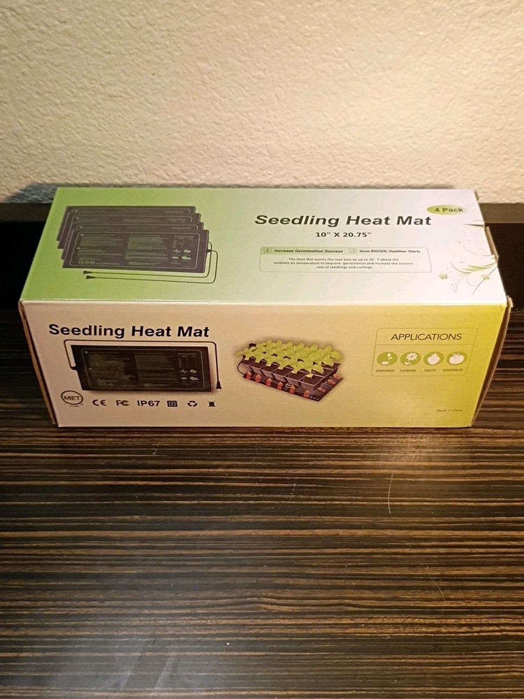 4pck10″x20″ Seed Starting Heat Mat Seed Cloning Heating Pad Germination Station