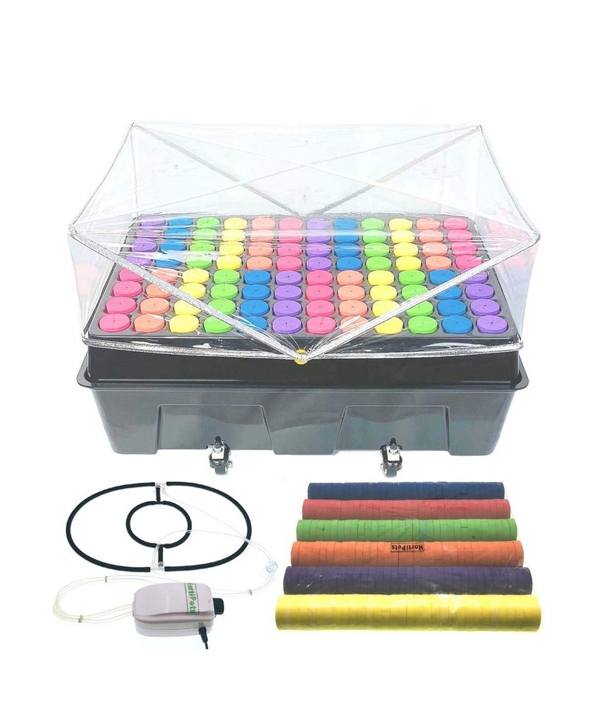 Aeroponic Cloning Machine 96 site with Oxygen Bubbler Kit and Extra 2 inch Ne…