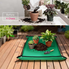26″ X 26″ Repotting Mat for Indoor Plants – Waterproof Plant Potting Tray, Porta