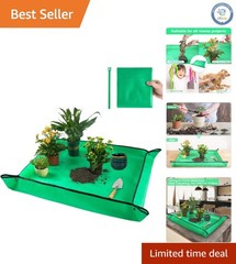 Durable Large Potting Mat – 39.5″ X 31.5″ Waterproof for Indoor Gardening Ease