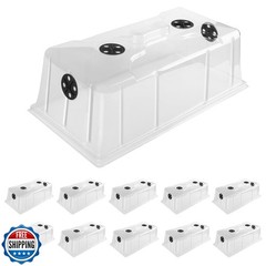 MIXC 10 Pack Humidity Dome 7″ Tall Extra Strength, 1020 Growing Trays Cover,