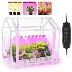 Meonum Mini Greenhouse for Indoor Outdoor, 23.6″x15.7″x19.6″, Transparent