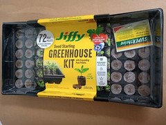 Jiffy J372PROGS Professional Greenhouse Kit, 11 x 22 In. Tray, 72 Pellets –