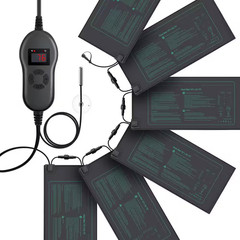 10 In. X 20.75 In. Seed Starter Heating Mat with Digital Thermostat Controller f