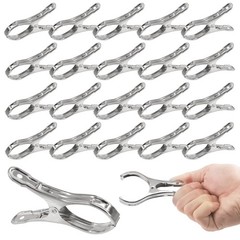 Wokape 40Pcs 3.5 Inch Stainless Steel Garden 90mm / 3.54in — 40Pcs, Silver