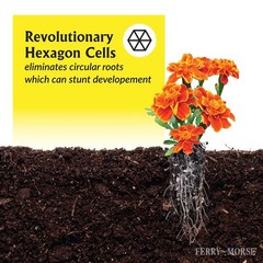 Reusable 72 Cells Seed Starting Tray Pro Hex Design Plastic Plant Germination