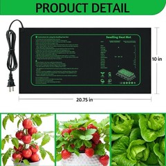 10″x20″ Seed Starting Heat Mat Seed Cloning Heating Pad Germination Warm Station