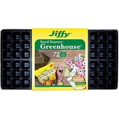 Jiffy Seed Starting Greenhouse with 72 Biodegradable 36mm Peat Pellets and Bonus