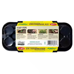 Jiffy Tray with 12 Peat Pellet Seed Starter Greenhouse Kit, 36MM With Lid.