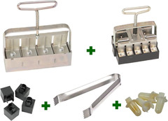 Soil Block Maker Garden Tool 5pc Essentials Nesting System Micro 20 Mold Blocker