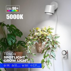 Barrina TR40a Track Grow Light for Indoor Plants, 40W Wall-Mounted Grow Bulbs…