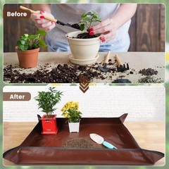 Elegant Large Repotting Mat – 39.5″ x 31.5″ for Stylish Indoor Gardening