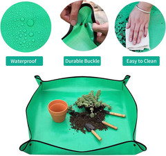 Potting Mat for Indoor Plant Transplanting, 29.5″ X29.5″ Waterproof Repotting Ma