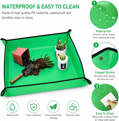 Repotting Mat for Potting Soil Mess Control, 26.8″ Plant Garden Mat | Waterproof